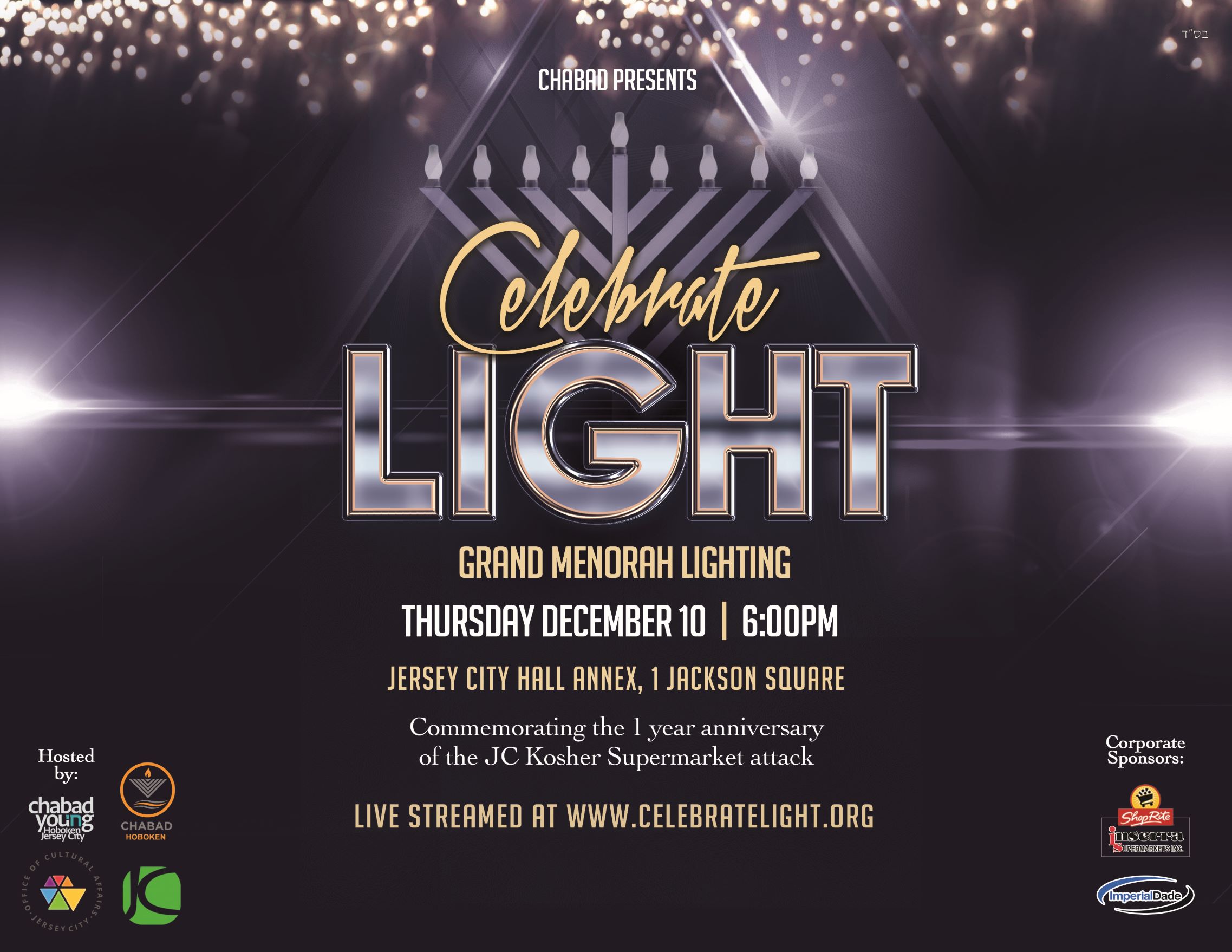 Chabad Grand Menorah Lighting Flyer