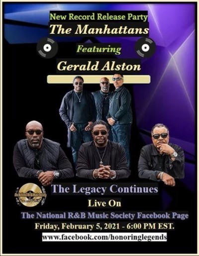 The Manhattans New record Release Flyer