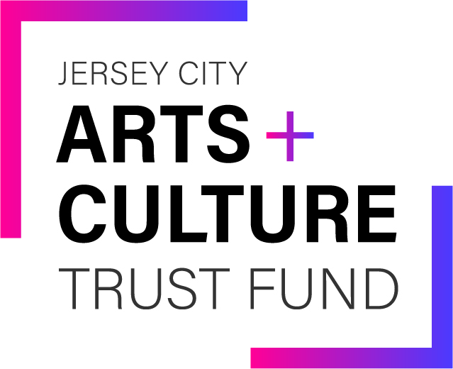 Arts & Culture Trust Fund logo White square with pink and purple accents