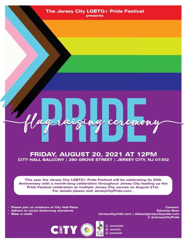 The flyer has the LGBTQ+ as a background. The rainbow flag is a symbol of lesbian, gay, bisexual, transgender, and queer (LGBTQ) pride and LGBTQ social movements. The colors reflect the diversity of the LGBTQ community, as the flag is often used as a symbol of gay pride during LGBTQ rights marches. Wordage appears down the flyer center detailing event