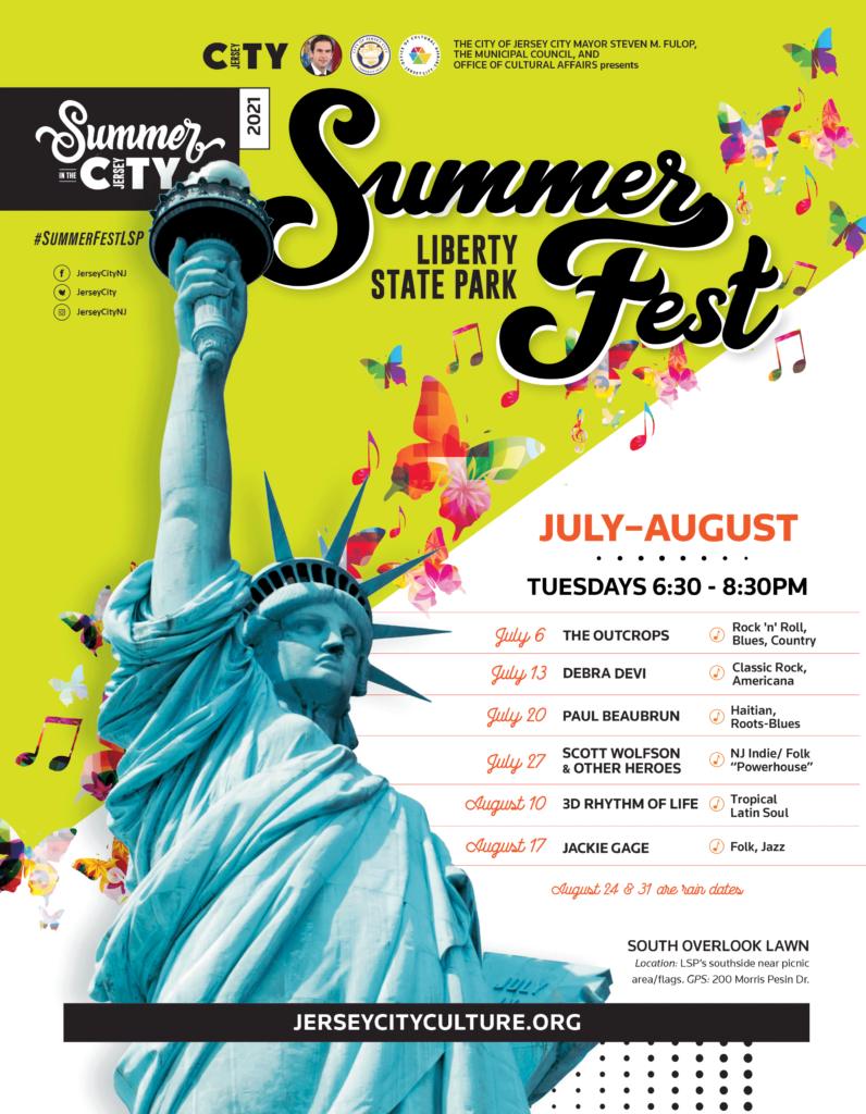 Summerfest LSP Tuesdays Band list flyer