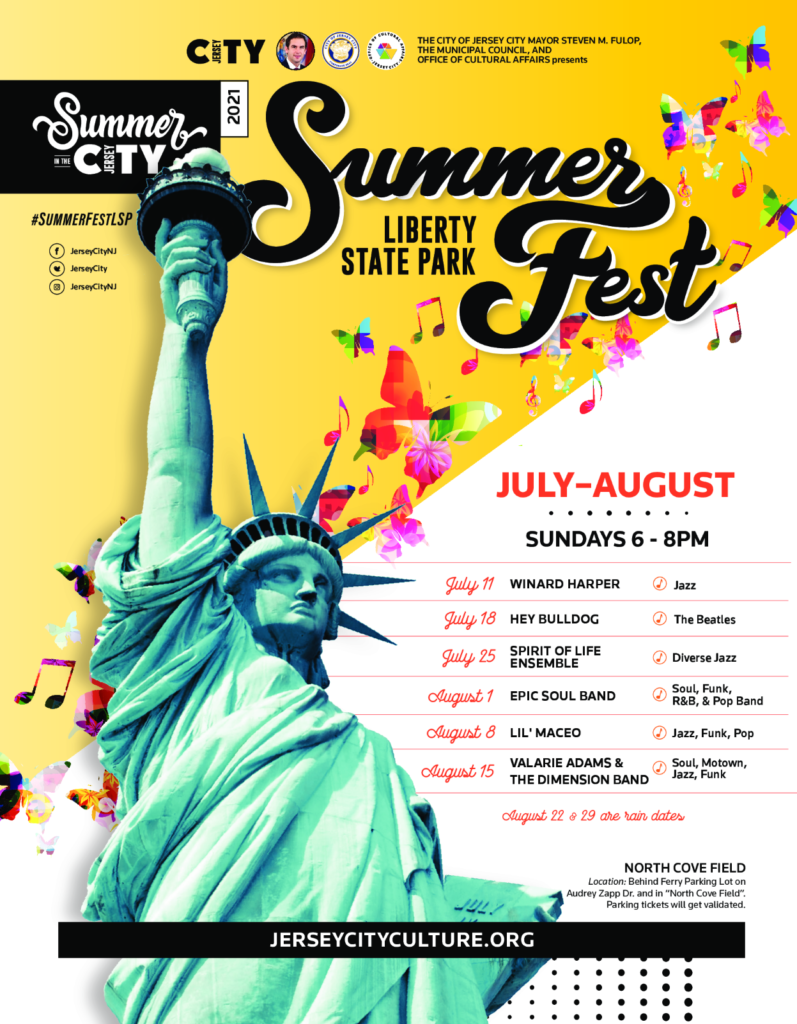 Summerfest LSP Sundays Band list flyer