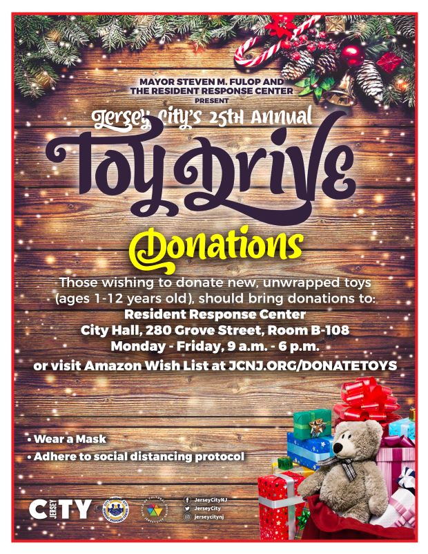 FLYER HAS A RUSTIC WOOD BACKGROUND, FRAMED ON TOP WITH SNOW TIPPED GREENS AND HOLIDAY DECORATIONS. WORDAGE UNDERNEATH. PRESENTS AND A TEDDY BEAR APPEAR IN THE LOWER RIGHT HAND CORNER.