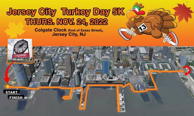 This is the map of the 5K run.
