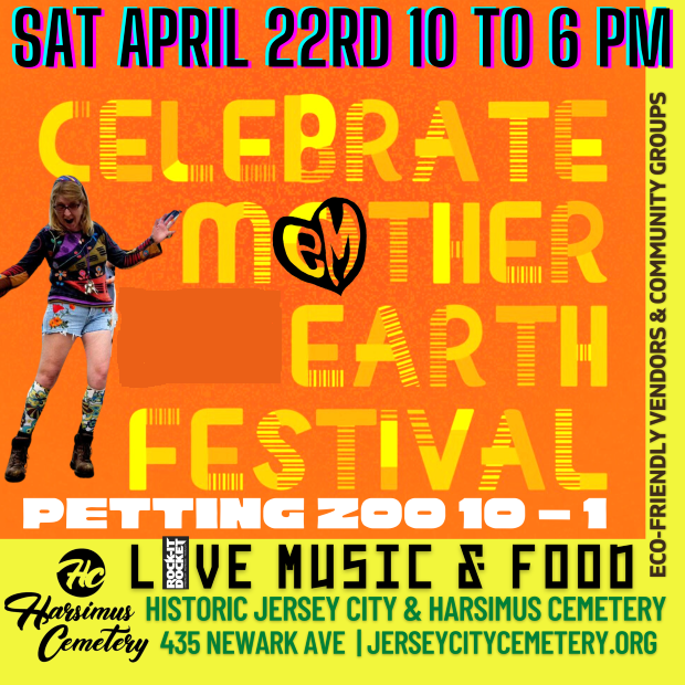 The flyer is orange with some yellow along the bottom and right side of the flyer. The information is listed throughout the entire page. There is a woman dancing on the left side of the page. 