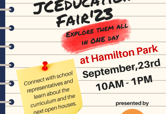 JC EDUCATION FAIR 2023 WILL BE HELD AT HAMILTON PARK ON THE RESCHEDULED DATE SEPTEMBER 30TH FROM TEN AM TO ONE PM.