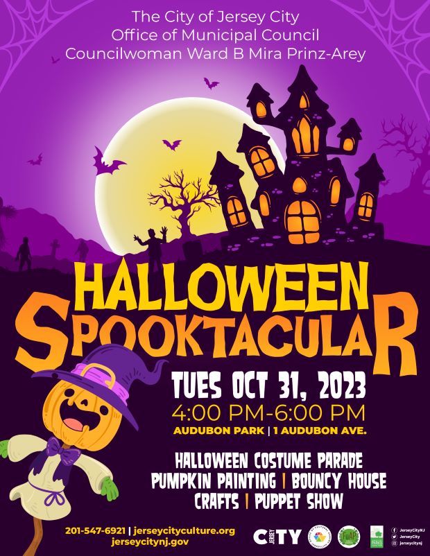 Halloween Spooktacular at Audubon Park from 4pm to 6pm on October 31st.
