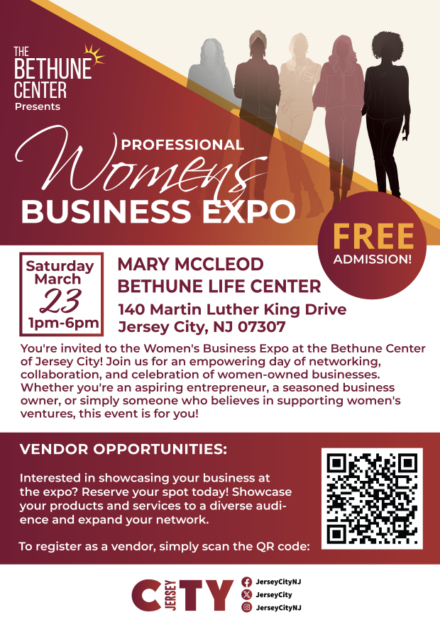THE BETHUNE CENTER PRESENTS PROFESSIONAL WOMEN'S BUSINESS EXPO AT THE BETHUNE CENTER ON MARCH 23RD FROM 1PM TO 6PM
