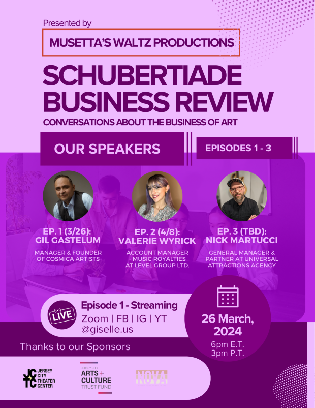 CONVERSATIONS ABOUT THE BUSINESS OF ART MARCH 26TH AT 6PM STREAMING