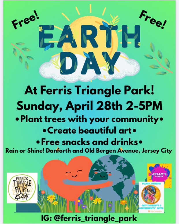 EARTH DAY SUNDAY, APRIL 28TH 2 TO 5PM AT FERRIS TRIANGLE PARK