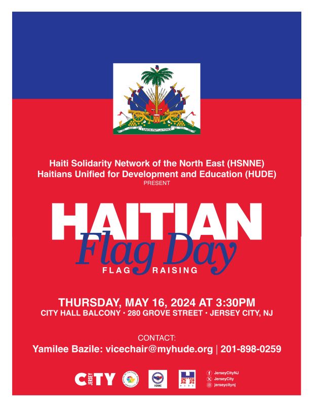 HATIAN FLAG RAISING THURSDAY, MAY 16TH AT 3:30PM CITY HALL BALCONY