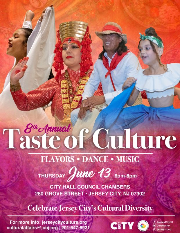 8TH ANNUAL TASTE OF CULTURE EVENT AT CITY HALL COUNCIL CHAMBERS ON JUNE 13TH FROM 6 TO 8PM